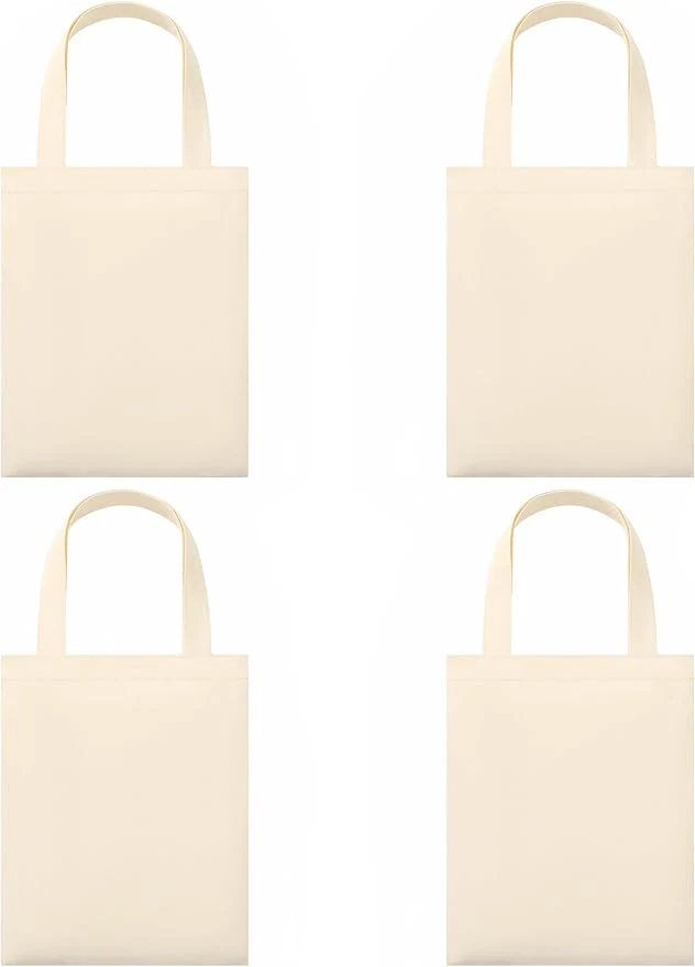 Small Cotton Canvas Tote Bags · Image 1